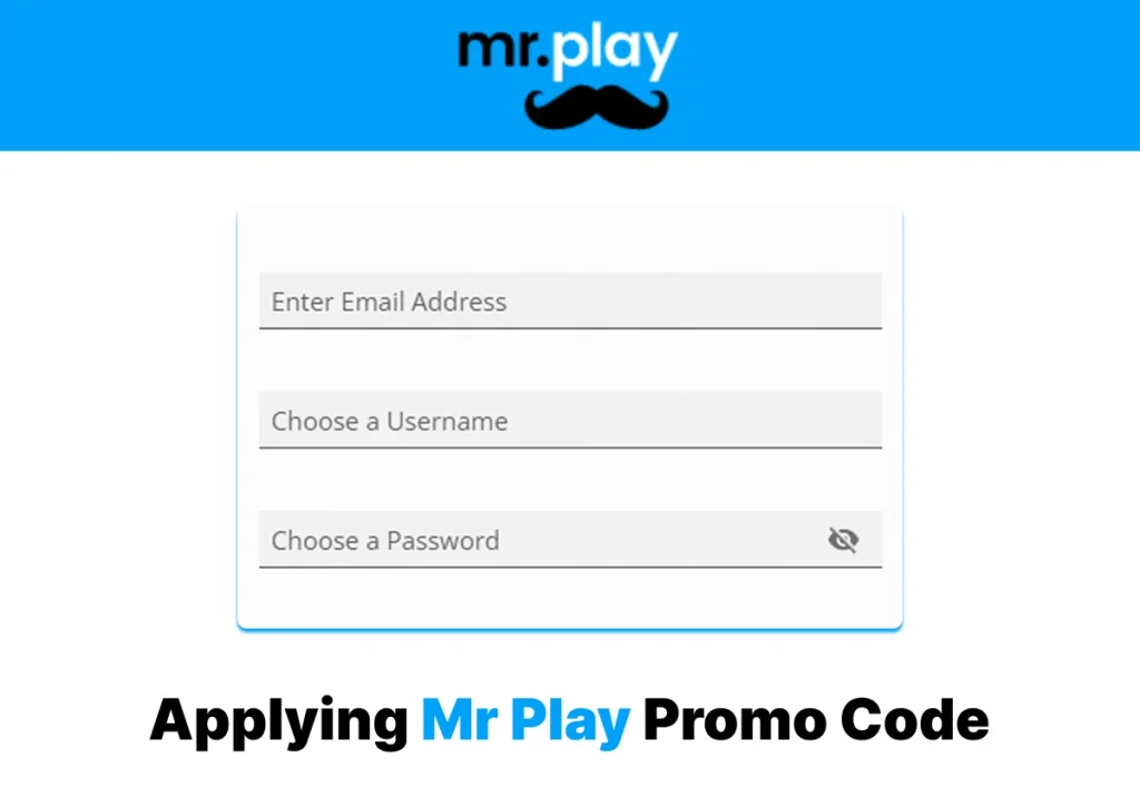 Example of Applying Promo Code Mr Play