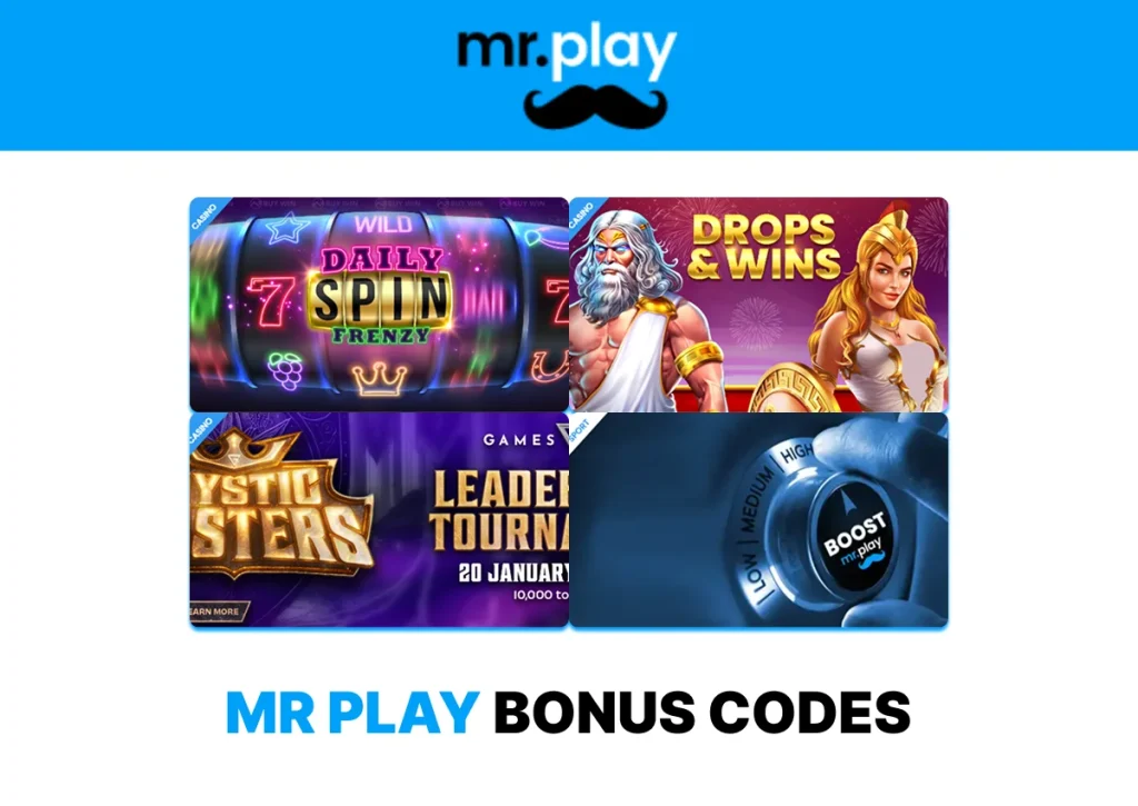 Mr Play bonus codes in the UK intro image