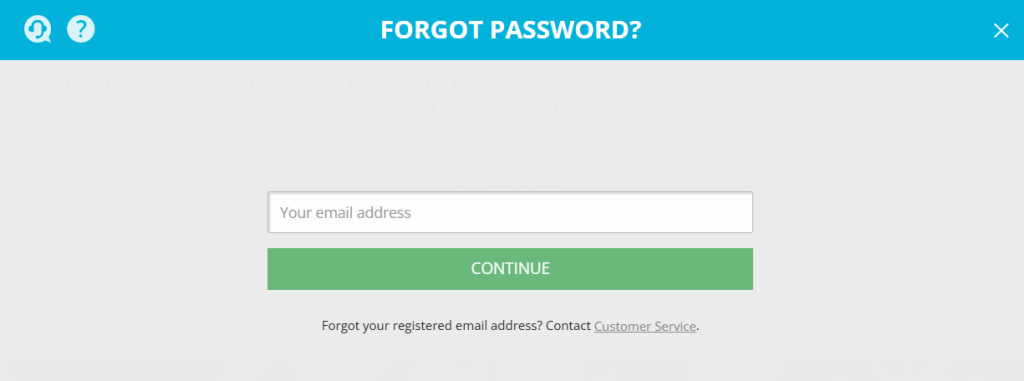 Retrieve a Forgotten Password Form