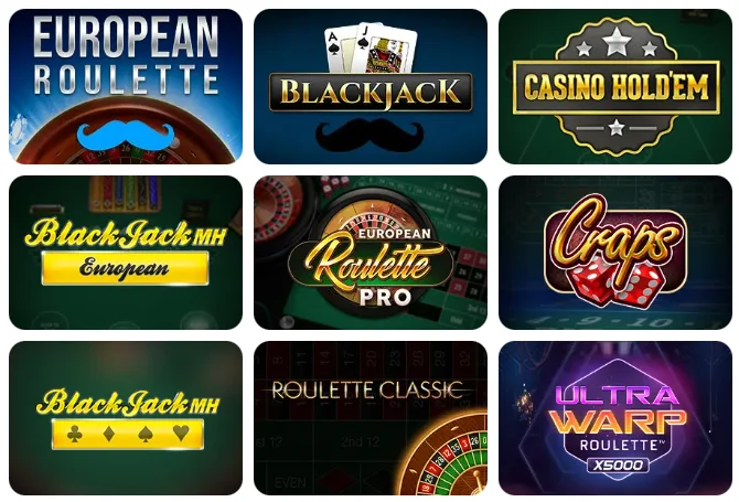 Mr.Play Casino Roulette and Blackjack Games