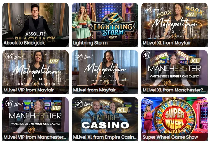 Live Dealer Games at Mr Play casino